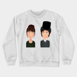 Elizabeth Bennet and Mr Darcy fanart Crewneck Sweatshirt